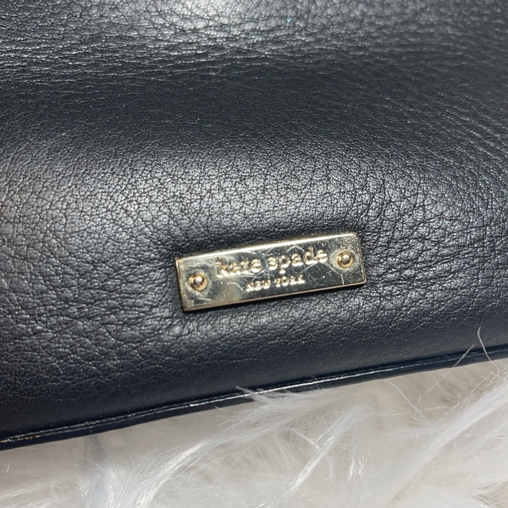 Final 👉🏽 KATE SPADE PURSE IPHONE HOLDER BLACK BOW BAG - Picture 10 of 10